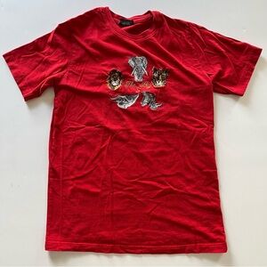 Vintage Big 5 Big Cats T-shirt - Size M - Red